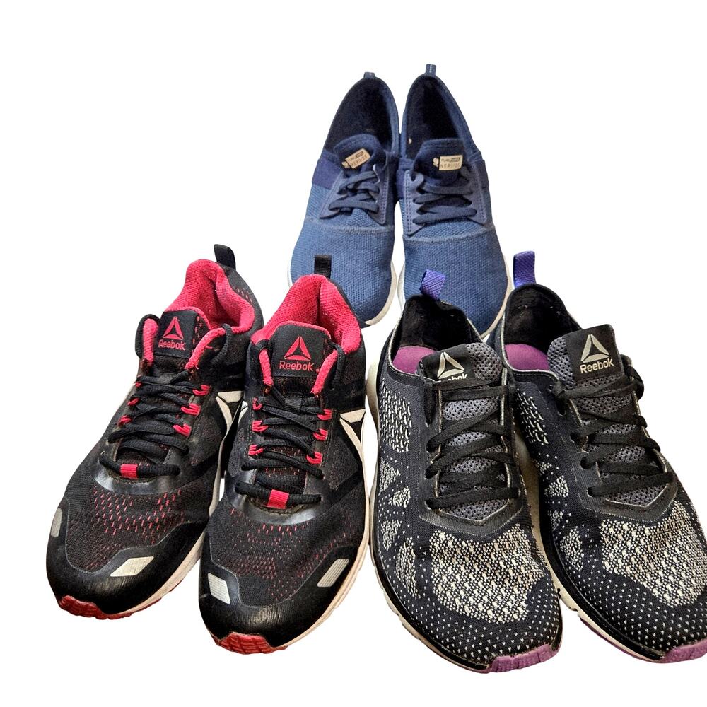 Reebok  New Balance  Size 7.5  Women's Tennis Shoes  Lot of 3 Pairs Bulk  7 1/2